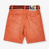 OM Dull Brick Shorts with Belt 10597