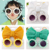 Sunflower Glasses with Bow Headband Set #2513