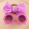 Sunflower Glasses with Bow Headband Set #2513