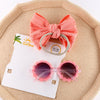 Sunflower Glasses with Bow Headband Set #2513