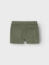 Nme it Olive Green Square Pocket Shorts 12952