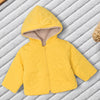 Mini Balabala Fur Yellow Dual Sided Hooded Puffer Jacket 13317