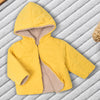 Mini Balabala Fur Yellow Dual Sided Hooded Puffer Jacket 13317