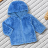 Mini Balabala Fur Blue Panda Hooded Jacket 13319