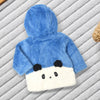 Mini Balabala Fur Blue Panda Hooded Jacket 13319