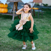 Green Big Bow Party FANCY Frock 12897