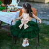 Green Big Bow Party FANCY Frock 12897