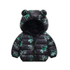 Bear Black Hooded Puffer Jacket 13306