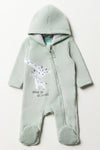 Ackermans Giraffe Fur Babygrow Green 13238