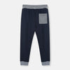 LFT Dark Grey Rib Blue Soft Brushed Winter Trouser 9809