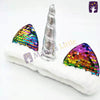 Unicorn Silver Horn With Rainbow Hair Band 4764