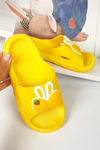 Butterfly Yellow Washable Soft Slippers