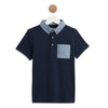 Intextenso Navy Blue Polo Shirt