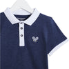 Intextenso Silver Blue Polo Shirt