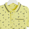 Intextenso Yellow Printed Polo Shirt