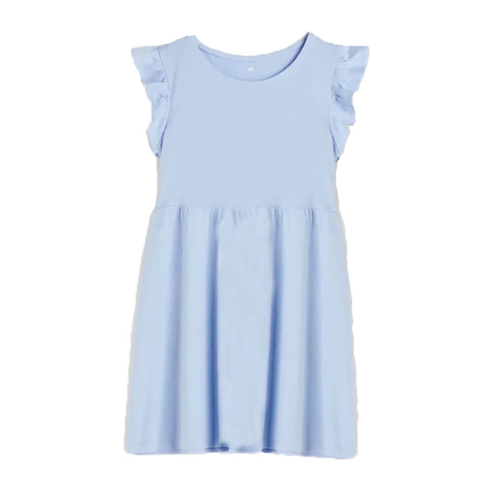 HM Sky Blue Frock 5040 – kiddie.pk