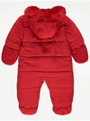 Minnie Mouse George Red Thick Quilted Snowsuit 13394