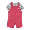 Quartz Pink Short Length Cotton Dungaree