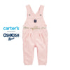 Oshkosh Bgosh Pink Hickory Stripe Dungaree with Ribbon Belt