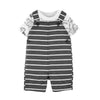 Carters Dark Grey Lining Short Length Dungaree