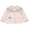 ORC Owl Pink Pockets Knitted Cardigan