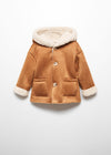 MN G Faux Shearling Suedette Coat Jacket 12850