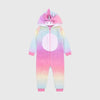 Primark Rainbow Unicorn Fur Zip Up Costume Bodysuit 13245