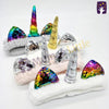 Unicorn Silver Horn With Rainbow Hair Band 4764