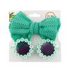 Sunflower Glasses with Bow Headband Set #2513