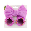 Sunflower Glasses with Bow Headband Set #2513