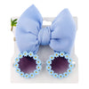 Sunflower Glasses with Bow Headband Set #2513