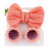 Sunflower Glasses with Bow Headband Set #2513