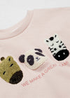 Embroided Panda Team Terry Sweatshirt 13330