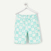 TAO MINT GREEN CHECKERBOARD PRINT  Shorts 13214