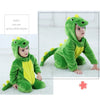 Green Alligator Fur Babygrow Costume with covered Feet without Tail 13408