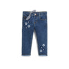 OM Flower Embroided Denim Pant 12832