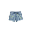 OM Flower Embroided Shorts 13208