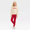 Cat Jack Red Stretch Fur Fleece Winter Legging 13290