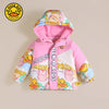 G Duck Pink Hoodie Puffer Jacket 13148