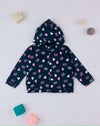 PRN Hearts Blue Zipper Hoodie 13300