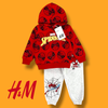 HM Spiderman Red Hoodie Trouser Tracksuit Set 13420