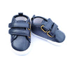 RL Polo Blue Leather Texture Prewalking Shoes 2664 B