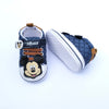 Mickey Blue Squares Prewalking Shoes 2666