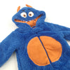 Monster Blue Fur Babygrow Costume with covered Feet 13409