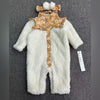 Nicole Miller Fur Romper with Headband #13236