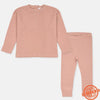 ZR Tea Pink Waffle Texture Rib All Weather Tracksuit 5118