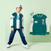 LCW Thick Michigan Green Baseball Jacket 13430