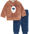 Egre Bear Brown Fleece Winter Set Tracksuit 13322