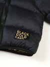 Black Gold Black Hooded Puffer Jacket 13315