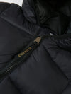 Black Gold Black Hooded Puffer Jacket 13315